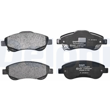 Delphi | Bremsbelagsatz, Scheibenbremse | LP2093 Delphi | Bremsbelagsatz, Scheibenbremse | LP2093