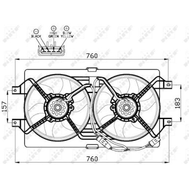 47502 Lüfter, Motorkühlung