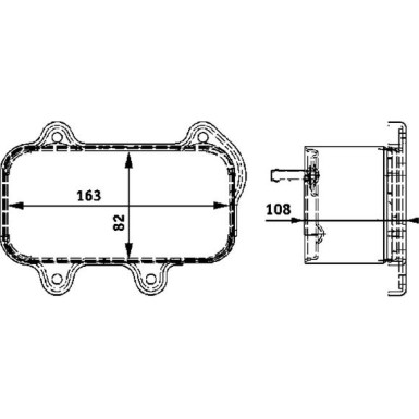 Mahle Ölkühler, Motoröl BEHR Premium Line CLC 39 000P