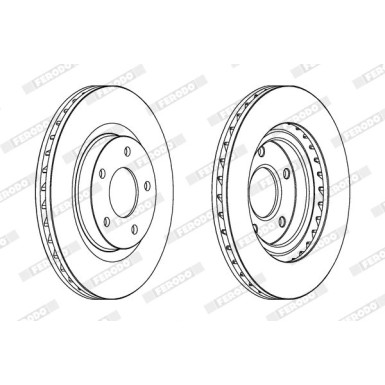 Ferodo | Bremsscheibe | DDF1624C Ferodo | Bremsscheibe | DDF1624C