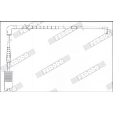 Ferodo | Warnkontakt, Bremsbelagverschleiß | FWI349