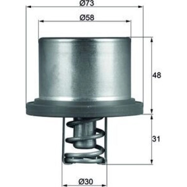 THD 2 89 Thermostat, Kühlmittel BEHR
