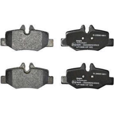 Delphi Bremsbelagsatz, Scheibenbremse LP1939