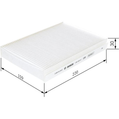 BOSCH 1 987 435 017 Innenraumfilter FILTER+ BOSCH 1 987 435 017 Innenraumfilter FILTER+