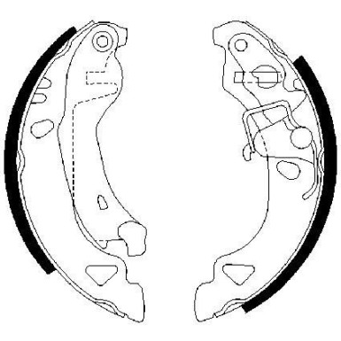 0 986 487 317 Bremsbackensatz