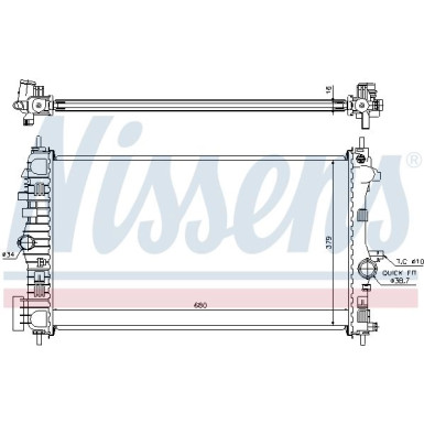 630718 Kühler, Motorkühlung