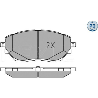 Meyle Bremsbelagsatz, Scheibenbremse MEYLE-PD: Advanced performance and design 025 227 8218/PD