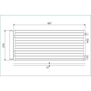 822574 Kondensator, Klimaanlage