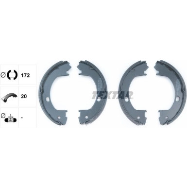 91071900 Bremsbackensatz, Feststellbremse