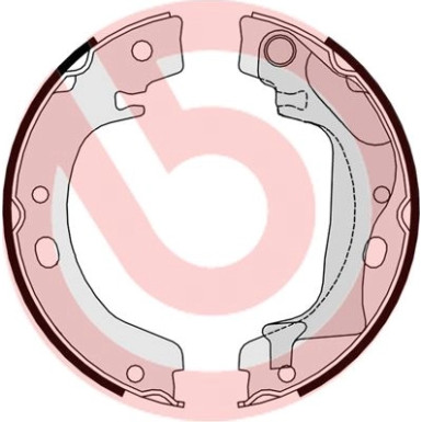 Brembo Bremsbackensatz, Feststellbremse ESSENTIAL LINE S 83 560