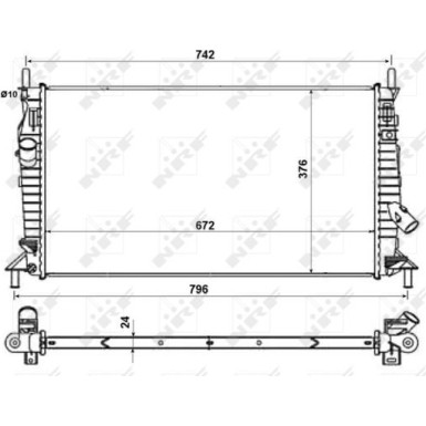 55327 Kühler, Motorkühlung EASY FIT
