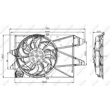 47005 Lüfter, Motorkühlung 47005 Lüfter, Motorkühlung