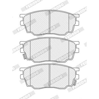 Ferodo | Bremsbelagsatz, Scheibenbremse | FDB1707 Ferodo | Bremsbelagsatz, Scheibenbremse | FDB1707
