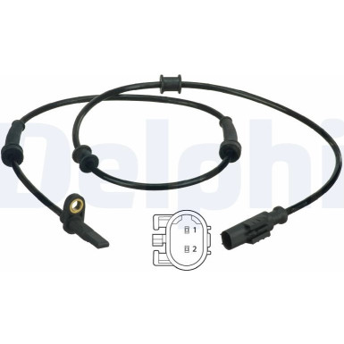 Delphi | Sensor, Raddrehzahl | SS20388