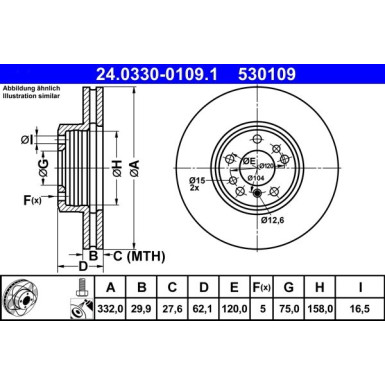 24.0330-0109.1 Bremsscheibe PowerDisc