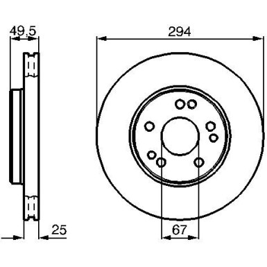 BOSCH | Bremsscheibe | 0 986 478 428
