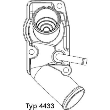 Wahler | Thermostat, Kühlmittel | 4433.92D