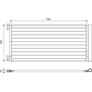 Valeo | Kondensator, Klimaanlage | 822637