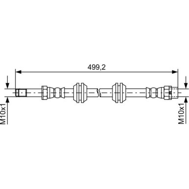 BOSCH Bremsschlauch 1 987 481 727