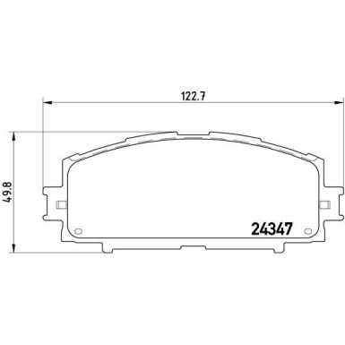Brembo | Bremsbelagsatz, Scheibenbremse | P 83 086
