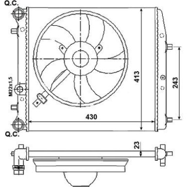 53021 Kühler, Motorkühlung
