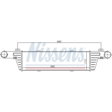 Nissens | Ladeluftkühler | 96860