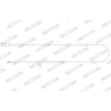 Ferodo | Warnkontakt, Bremsbelagverschleiß | FWI376