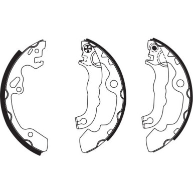 0 986 487 633 Bremsbackensatz