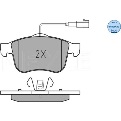 Meyle Bremsbelagsatz, Scheibenbremse MEYLE-ORIGINAL: True to OE 025 243 4019