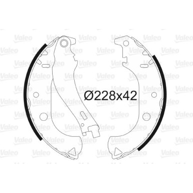 Valeo | Bremsbackensatz | 562806