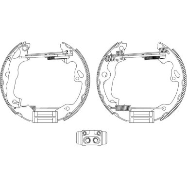 Hella | Bremsbackensatz | 8DB 355 004-491