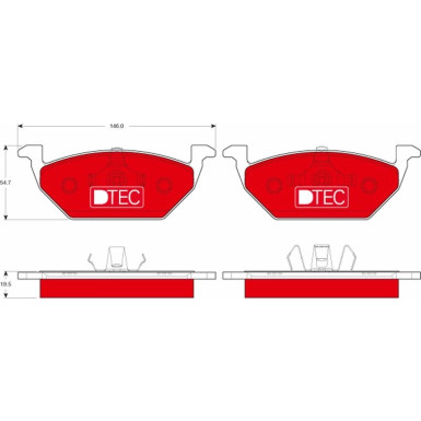 TRW Bremsbelagsatz, Scheibenbremse DTEC COTEC GDB1984DTE