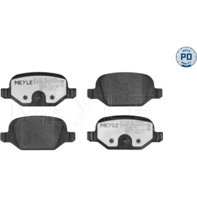 Meyle | Bremsbelagsatz, Scheibenbremse | 025 236 0113/PD
