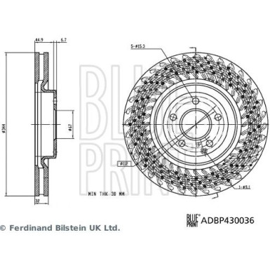 Blue Print | Bremsscheibe | ADBP430036