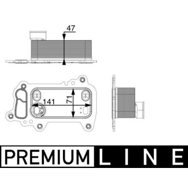 Mahle | Ölkühler, Motoröl | CLC 79 000P