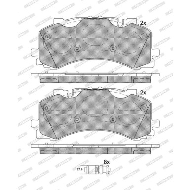 FDB5200 Bremsbelagsatz, Scheibenbremse PREMIER ECO FRICTION