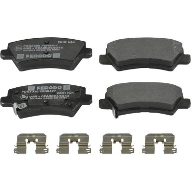 FDB5036 Bremsbelagsatz, Scheibenbremse PREMIER ECO FRICTION