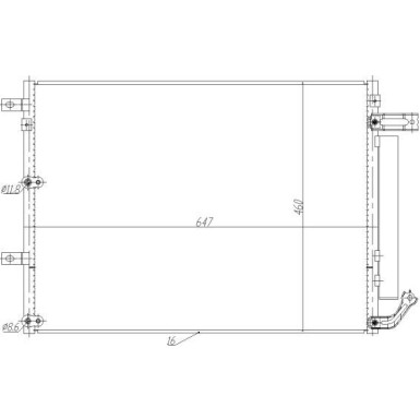 350485 Kondensator, Klimaanlage EASY FIT