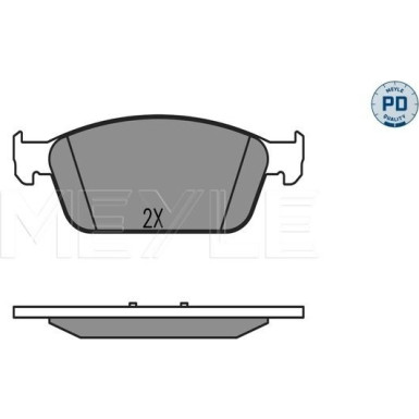 025 257 3618/PD Bremsbelagsatz, Scheibenbremse MEYLE-PD: Advanced performance and design.