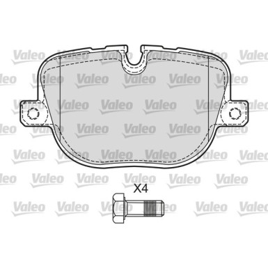 601655 Bremsbelagsatz, Scheibenbremse