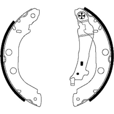 8DB 355 001-751 Bremsbackensatz