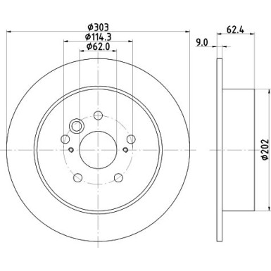 Hella | Bremsscheibe | 8DD 355 118-721