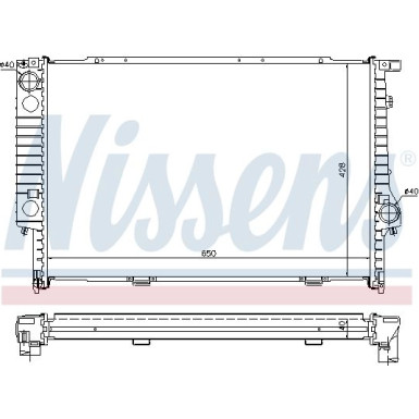 Nissens | Kühler, Motorkühlung | 60693A