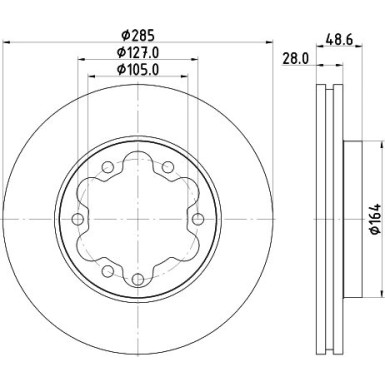 Hella | Bremsscheibe | 8DD 355 117-421