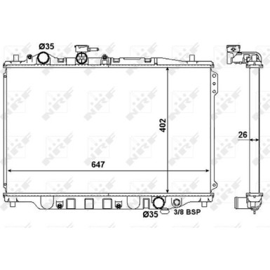 506518 Kühler, Motorkühlung