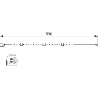 1 987 474 513 Warnkontakt, Bremsbelagverschleiß