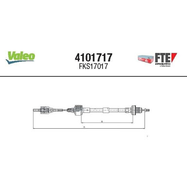 4101717 Seilzug, Kupplungsbetätigung 4101717 Seilzug, Kupplungsbetätigung