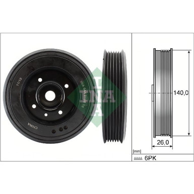 544 0158 10 Riemenscheibe, Kurbelwelle