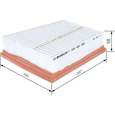 BOSCH F 026 400 386 Luftfilter BOSCH F 026 400 386 Luftfilter