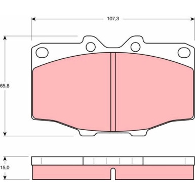 GDB352 Bremsbelagsatz, Scheibenbremse